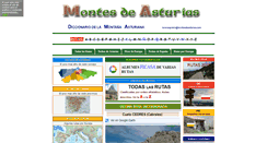 Desktop Screenshot of montesdeasturias.com